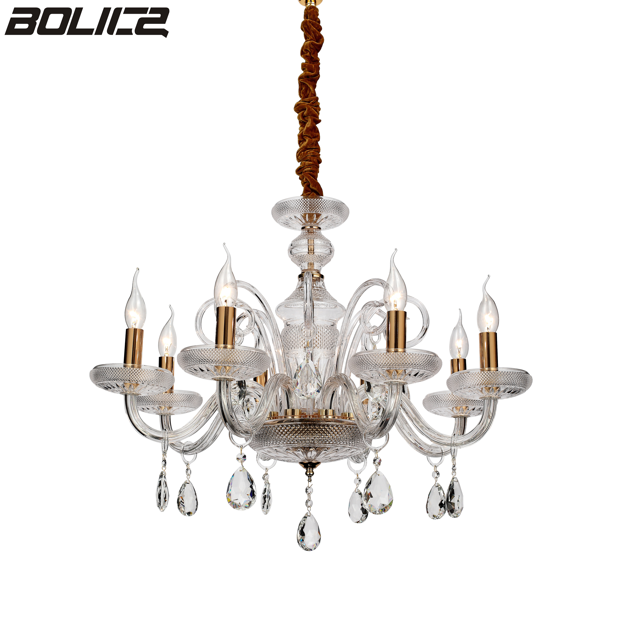 Modern high-end crystal glass chandelier