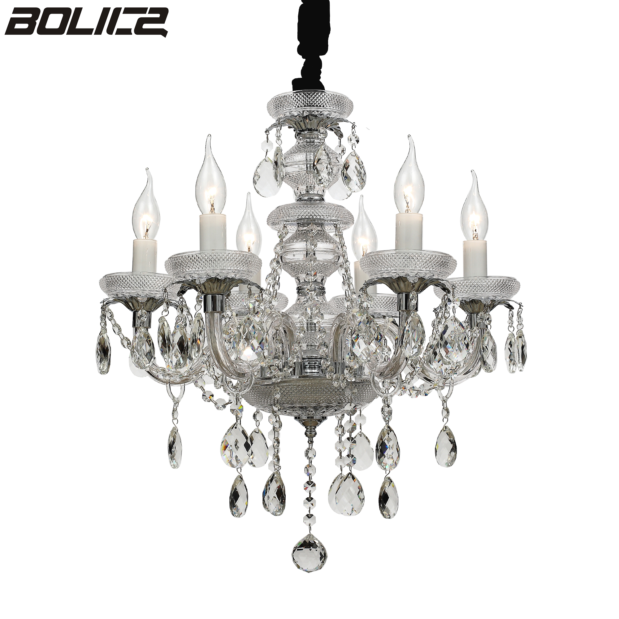 European-style indoor crystal glass chandelier