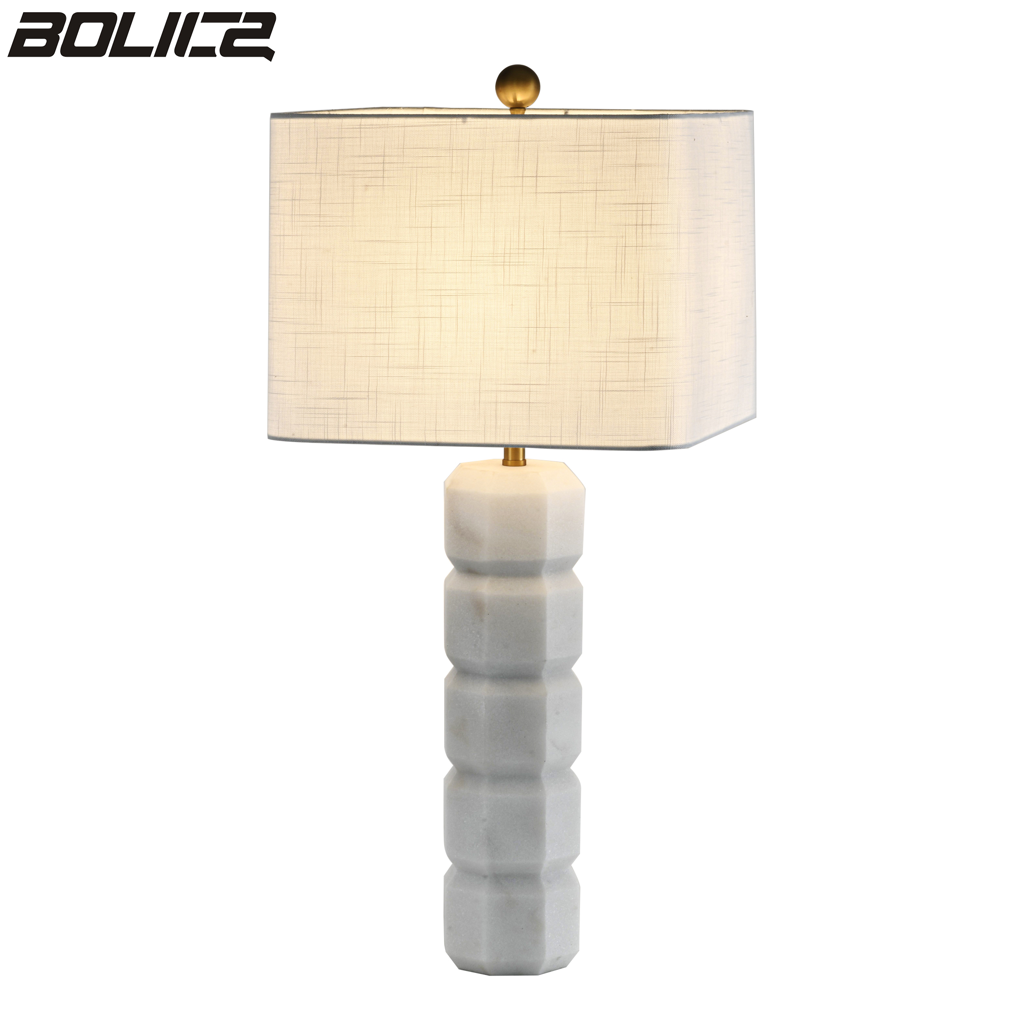 Marble bedroom living room decorative table lamp