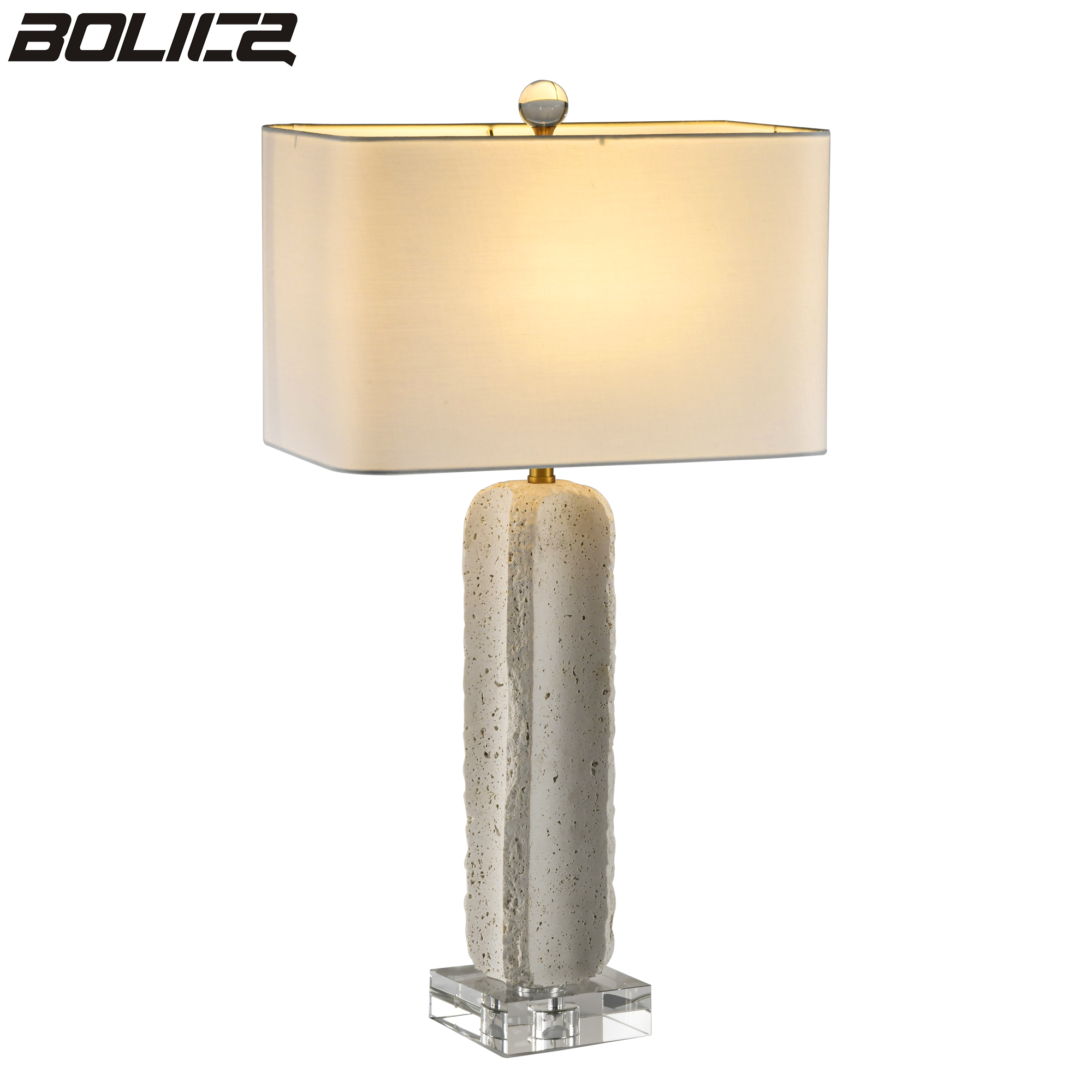 White sandstone interior decorative table lamp
