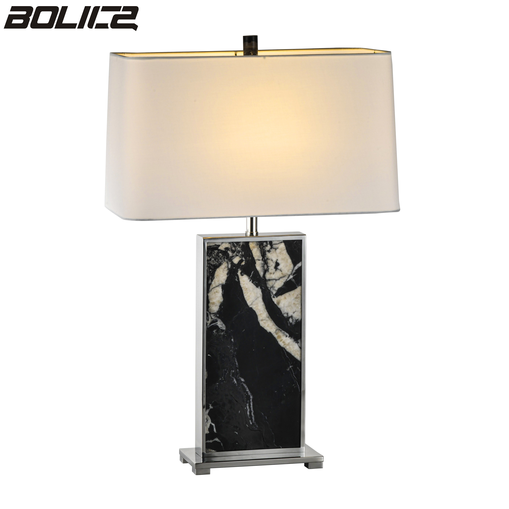 Marble table lamp, bedside table lamp, suitable for living room and bedroom.