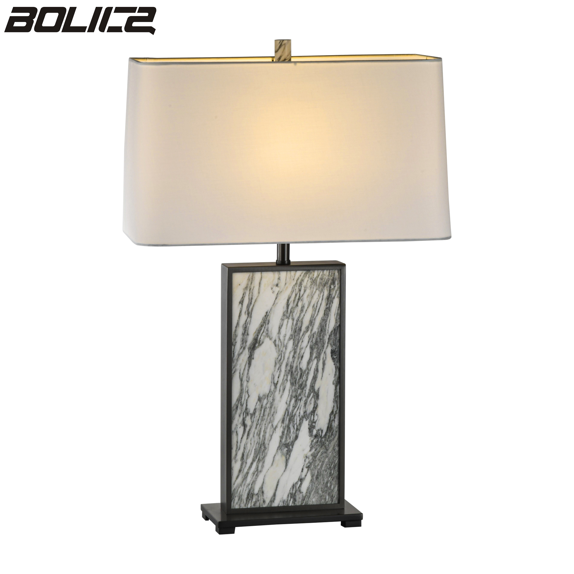Marble table lamp, bedside table lamp, suitable for living room and bedroom.