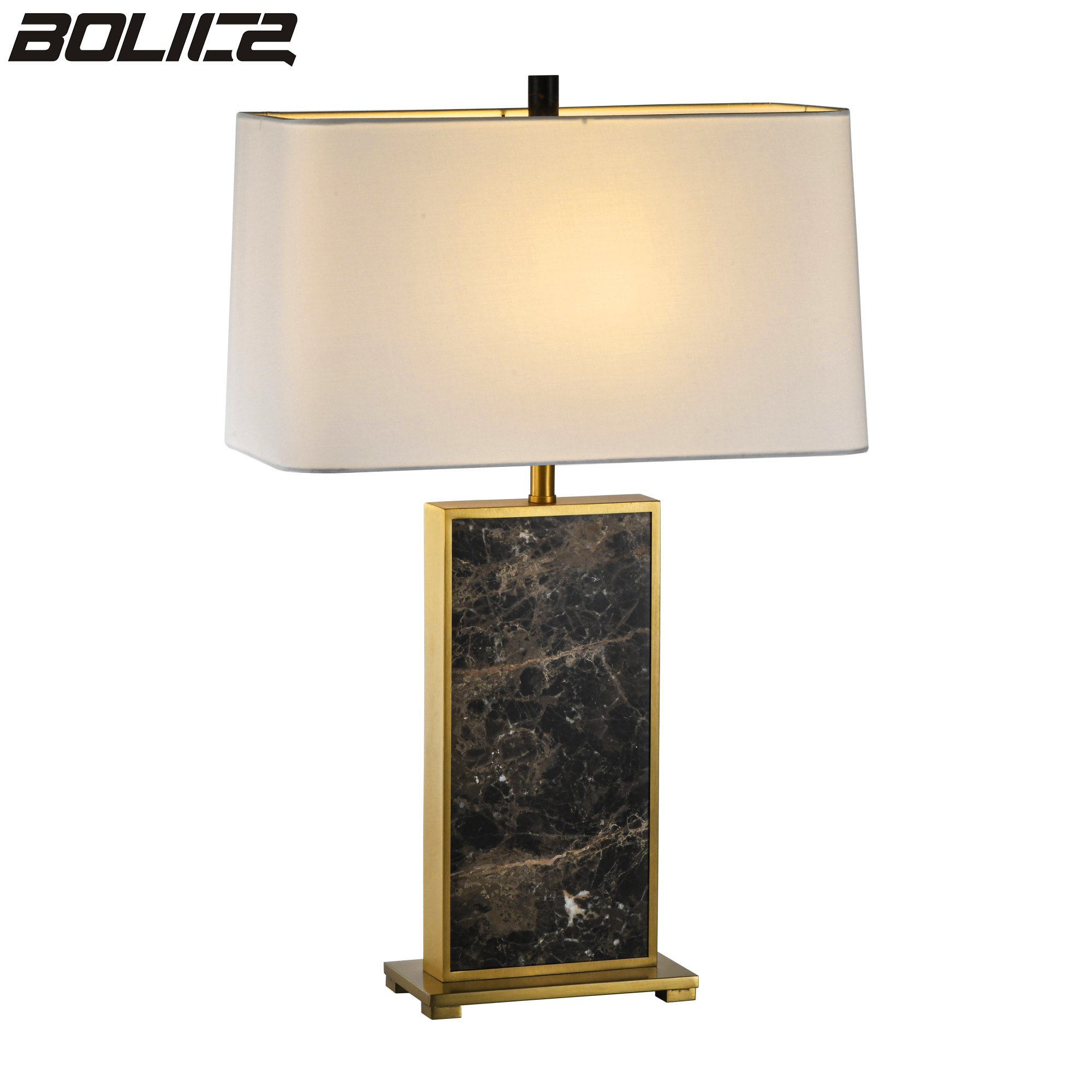 Marble table lamp, bedside table lamp, suitable for living room and bedroom.