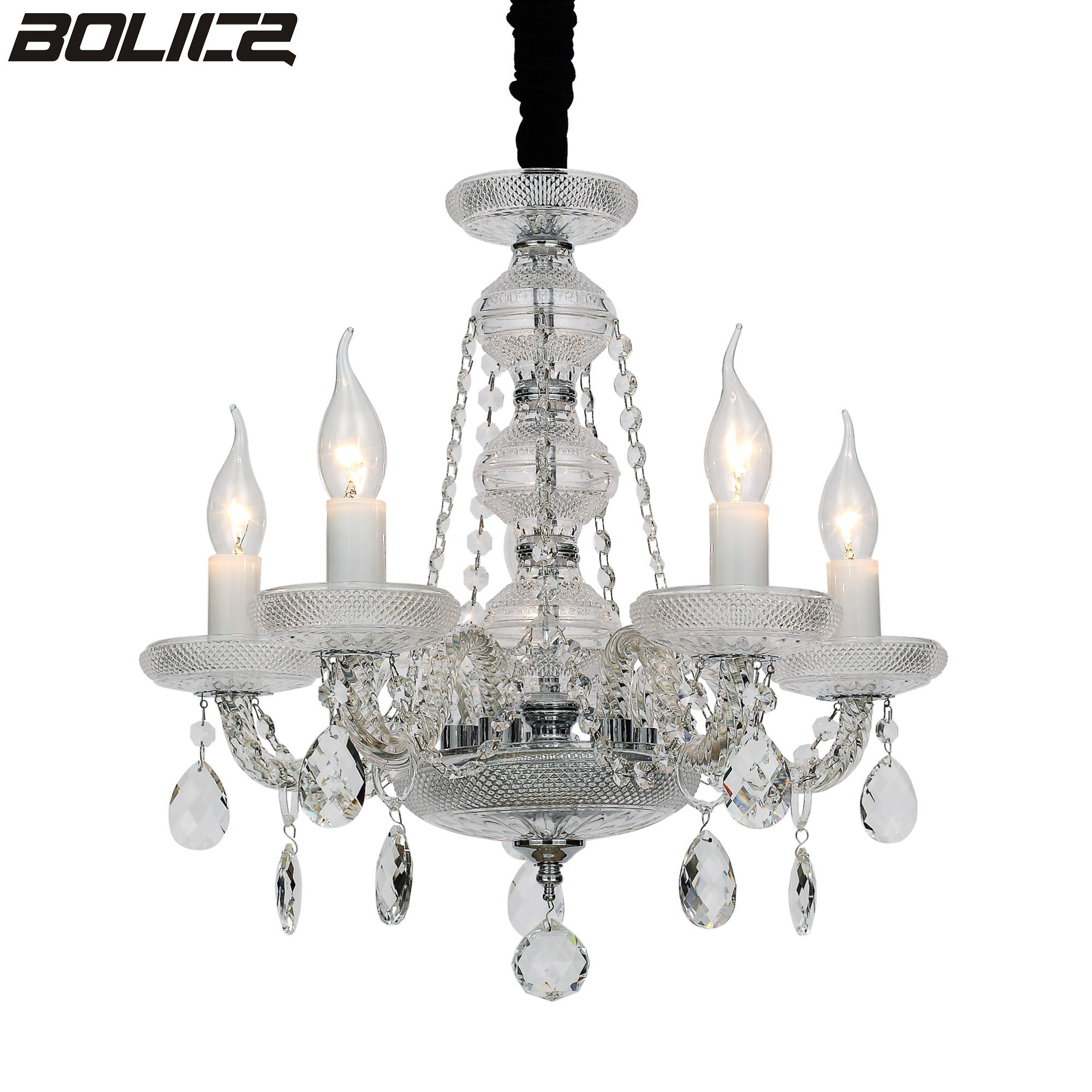 Metal living room decorative chandelier with chain