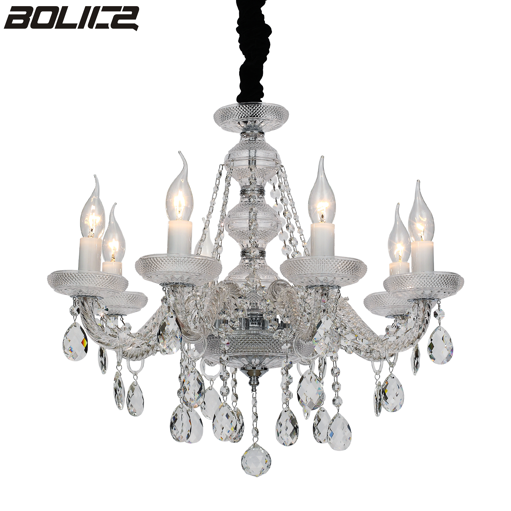 Metal living room decorative chandelier with chain