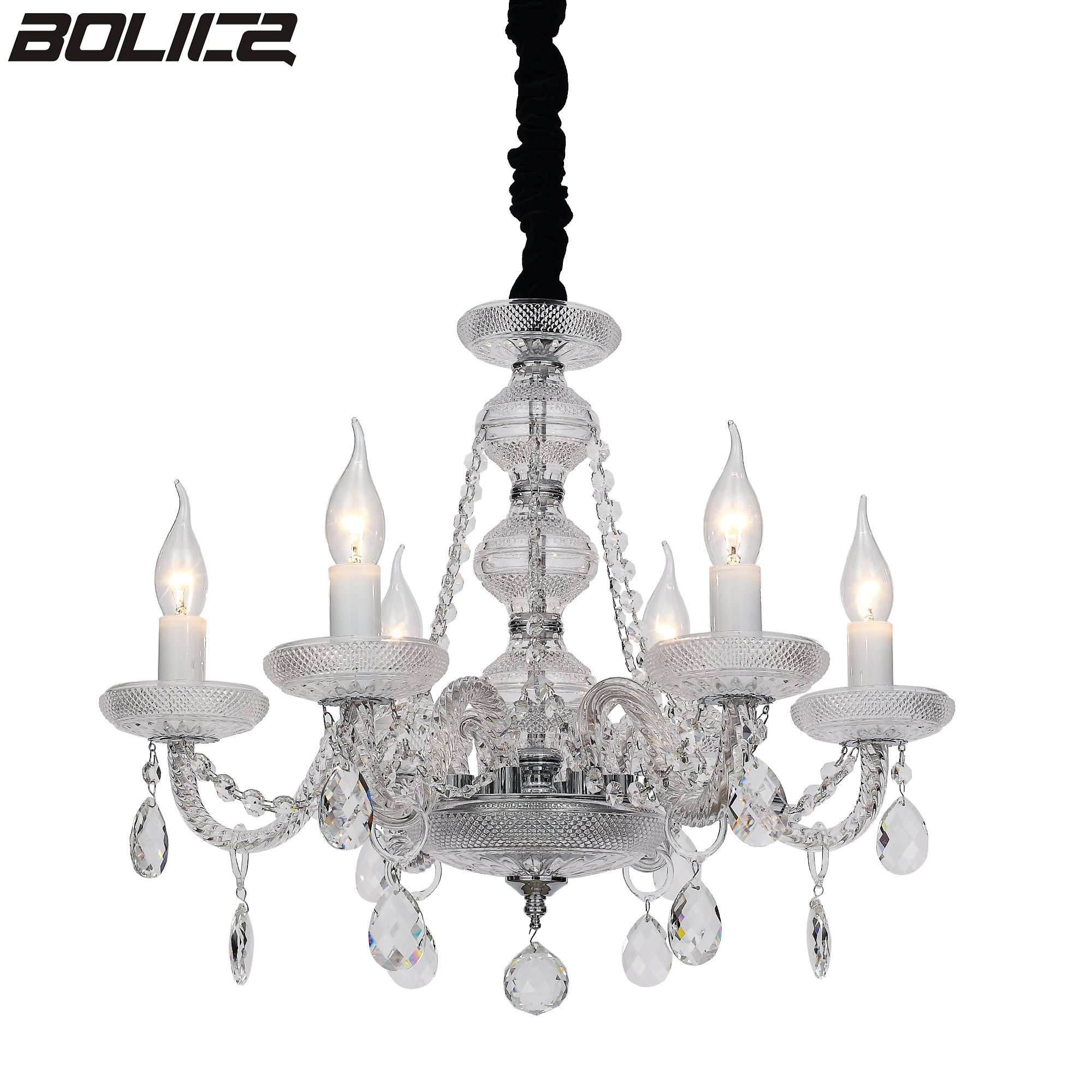 Metal living room decorative chandelier with chain