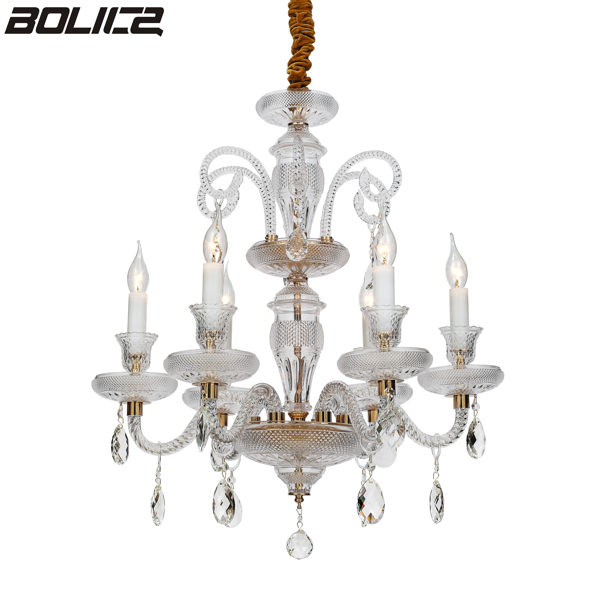 European-style high-end duplex glass crystal chandelier