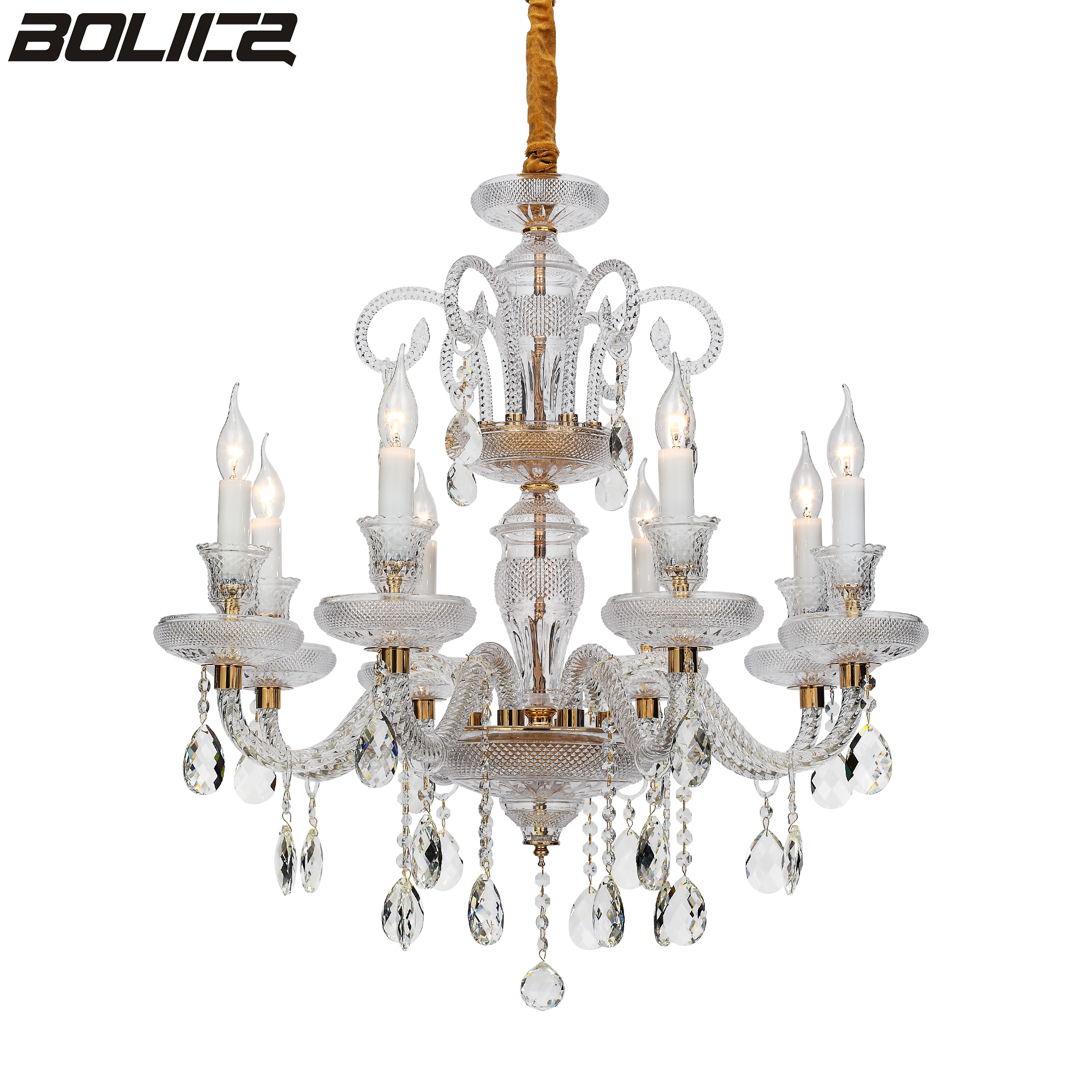 European-style high-end duplex glass crystal chandelier