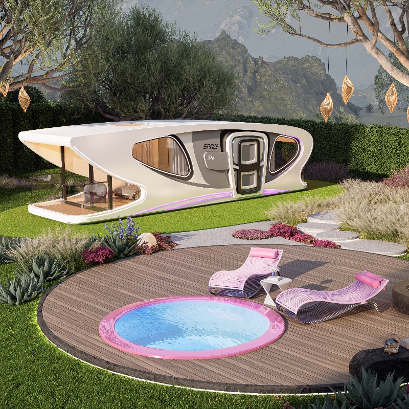 Camping Space Prefab Modern Luxury Capsule Homes