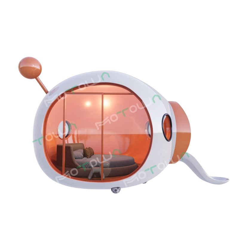 Children′s Comfort Park Slide House Fun Prefabricated Space Capsule