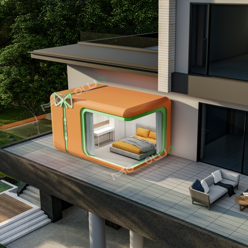 Ny Duplex Dobbelt Balkon Gave Model Sleep Pods Havedekoration Præfabrikeret Rum