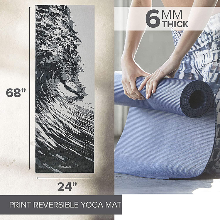 Tapis de yoga imprimé sur mesure en polyuréthane