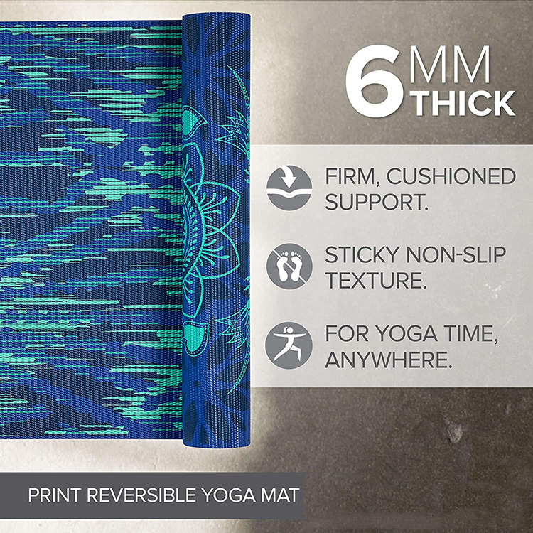 Tapis de yoga imprimé personnalisé en gros en polyuréthane