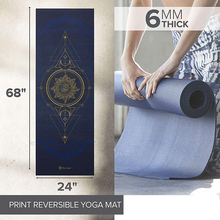 Tapis de yoga avec logo personnalisé en PU