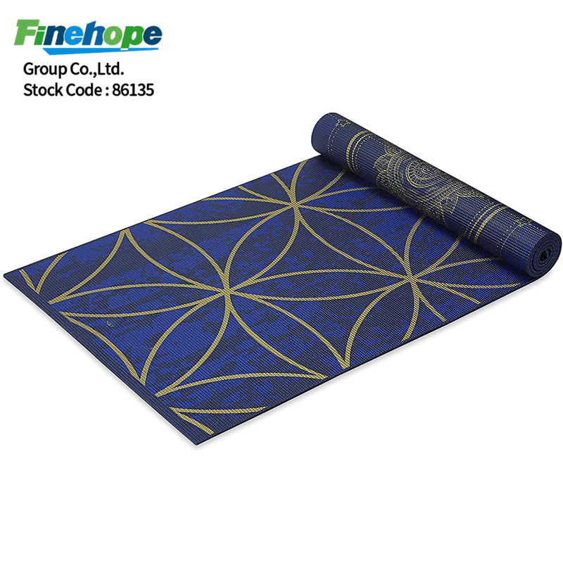 Tapis de yoga avec logo personnalisé en PU