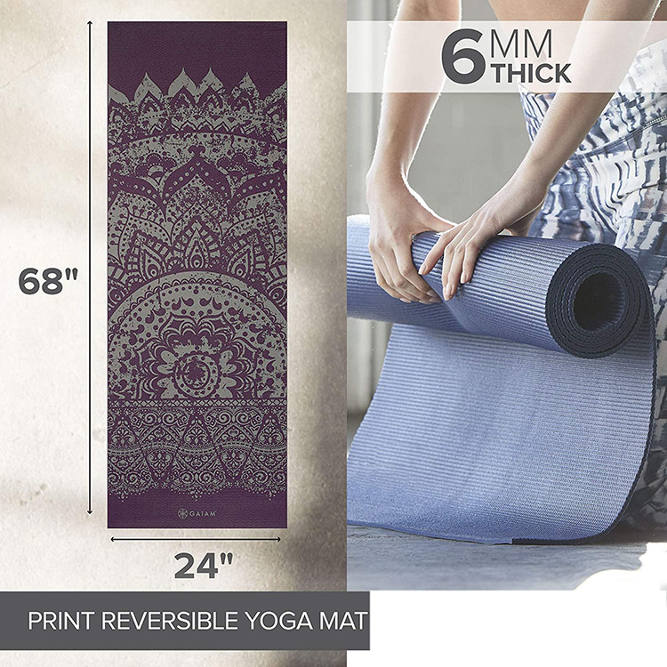 Tapis de yoga avec logo personnalisé en mousse de polyuréthane