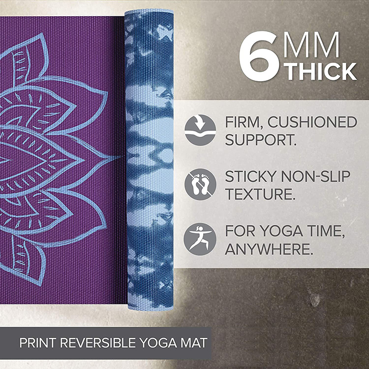 Tapis de yoga imprimé personnalisé en mousse de polyuréthane