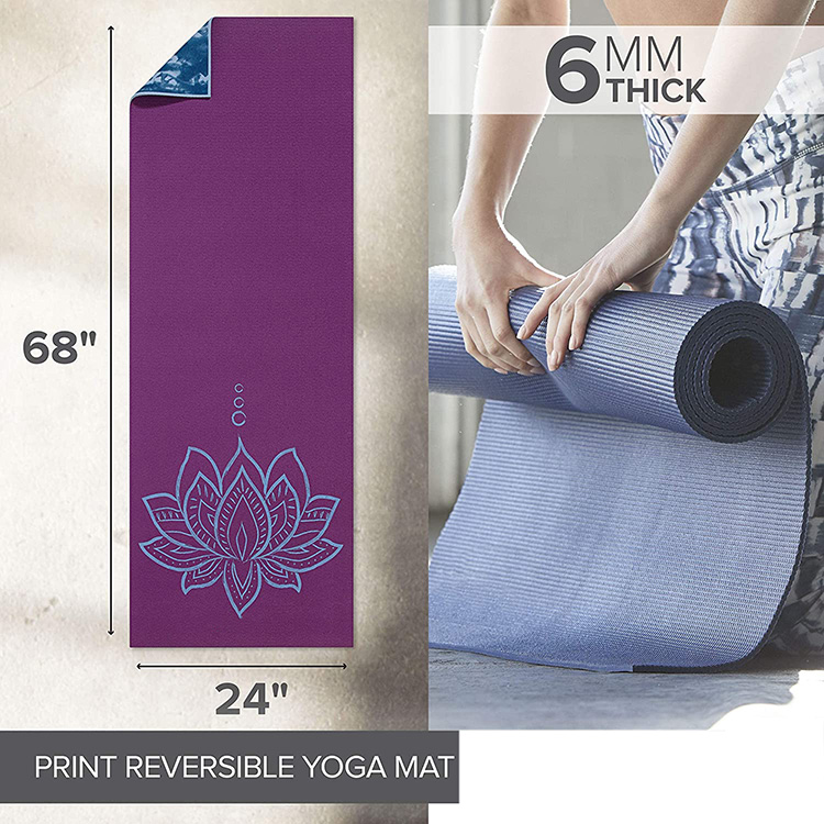 Tapis de yoga imprimé personnalisé en mousse de polyuréthane
