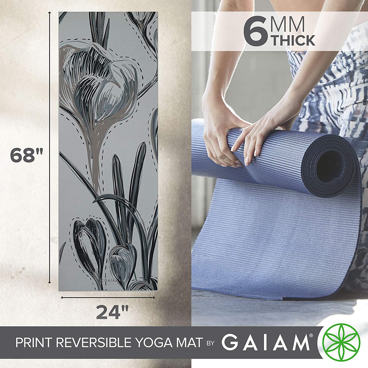 Tapis de yoga en mousse de polyuréthane, matériau écologique