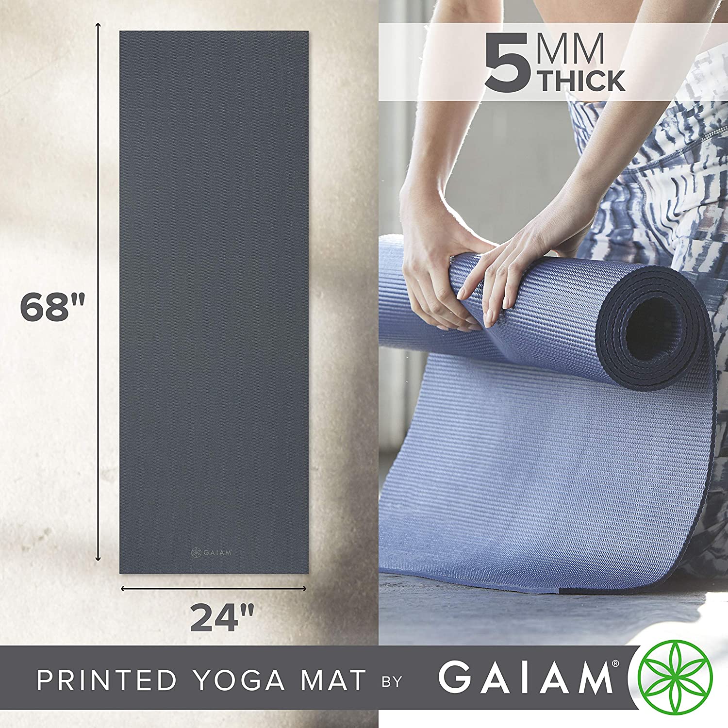 Tapis de yoga avec logo personnalisé en mousse PU