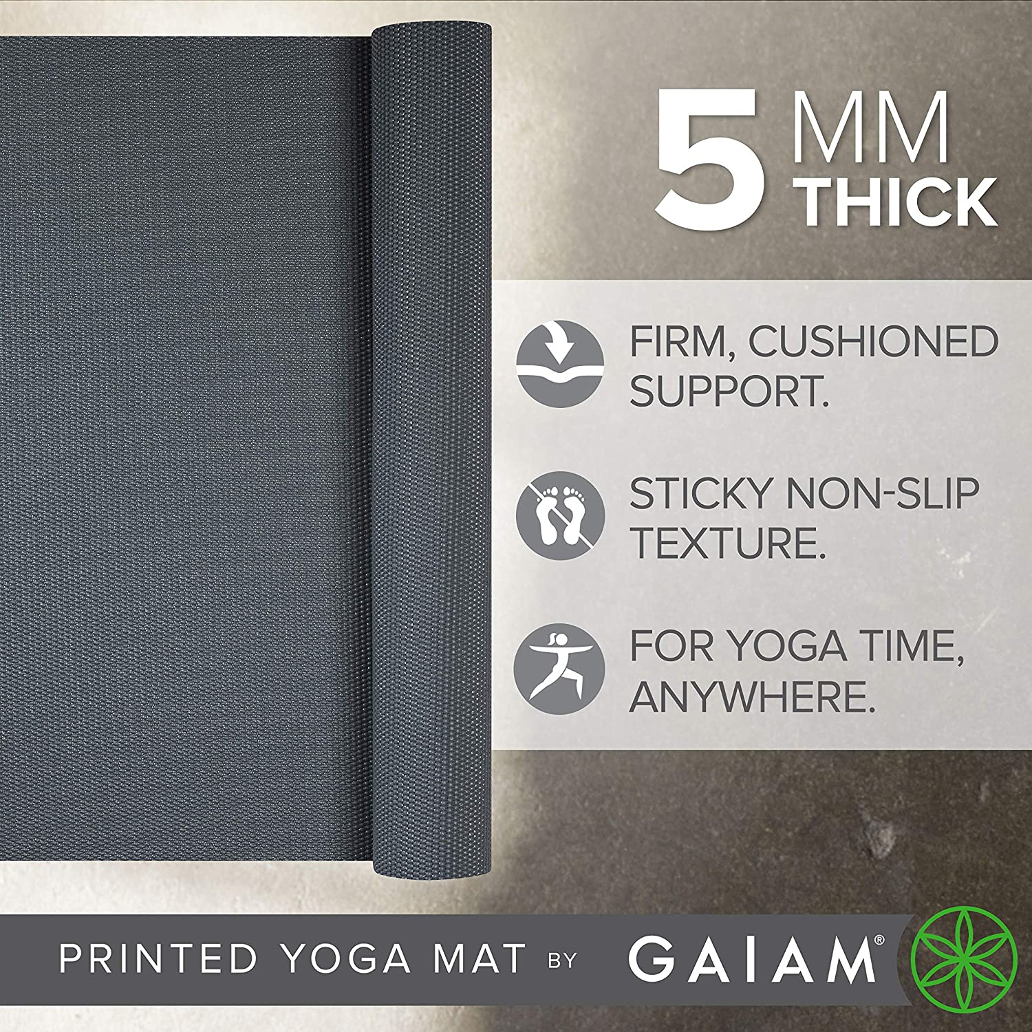 Tapis de yoga avec logo personnalisé en mousse PU