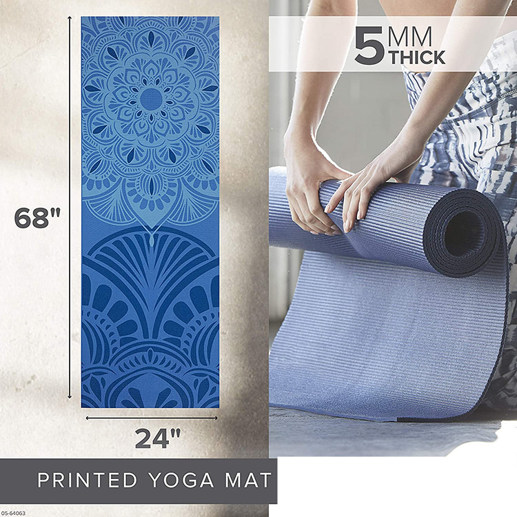 Tapis de yoga avec logo personnalisé en uréthane