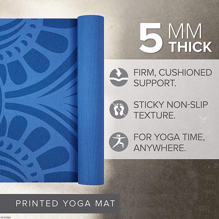 Tapis de yoga avec logo personnalisé en uréthane