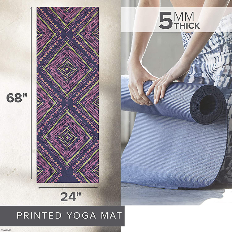 Tapis de yoga imprimé sur mesure en uréthane