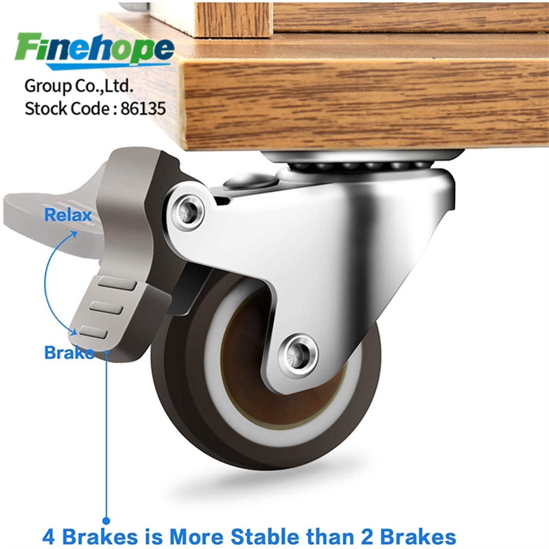 FUR swivel caster of customized size