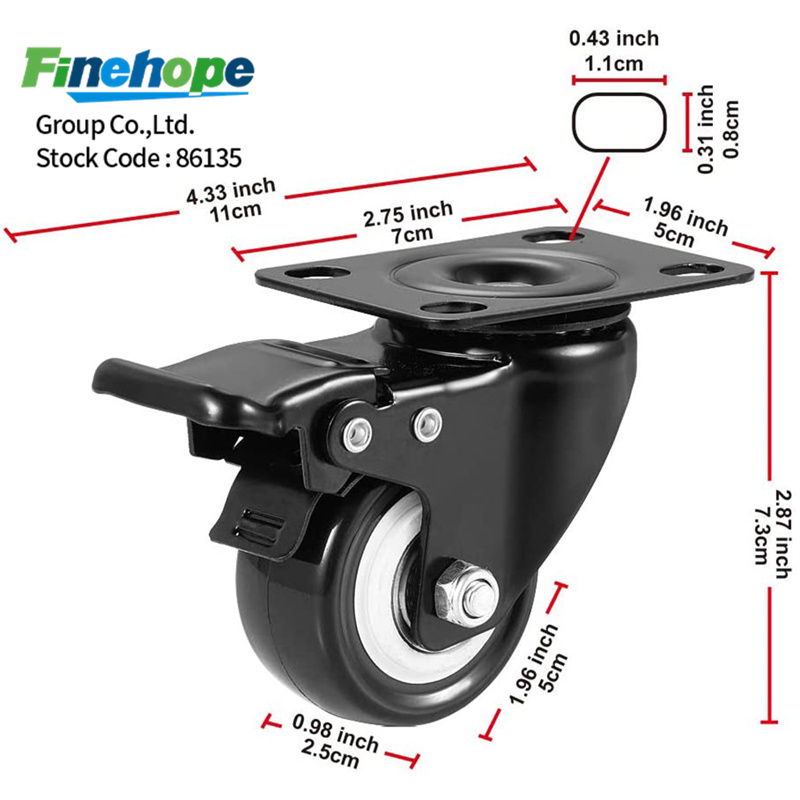 PIR hot sales swivel caster