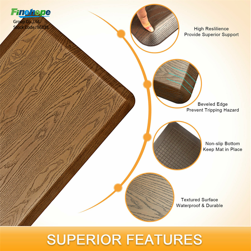 Tapis de cuisine personnalisé en PU