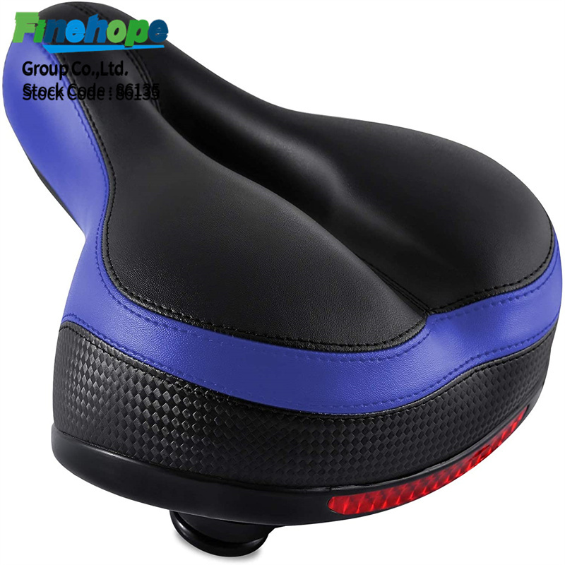 Siège de vélo en polyuréthane noir et violet