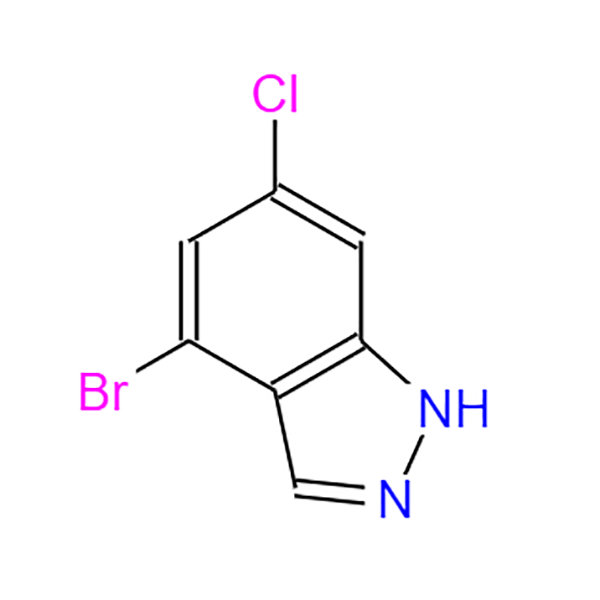 CAS 885519-03-9, 4-Bromo-6-chloro-1H-indazole,MFCD07781352