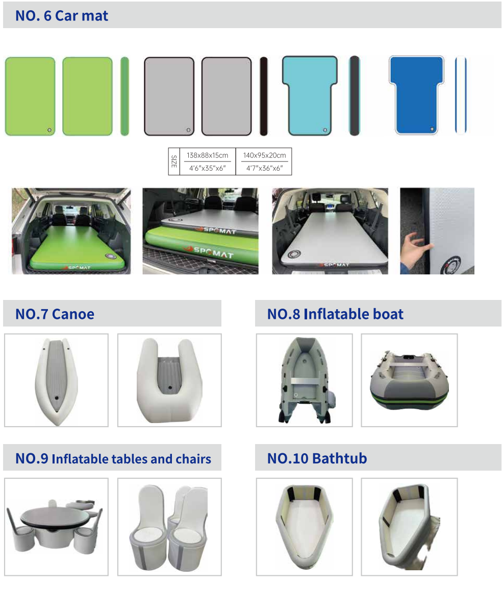 Product show 5- Vehicle mat and others