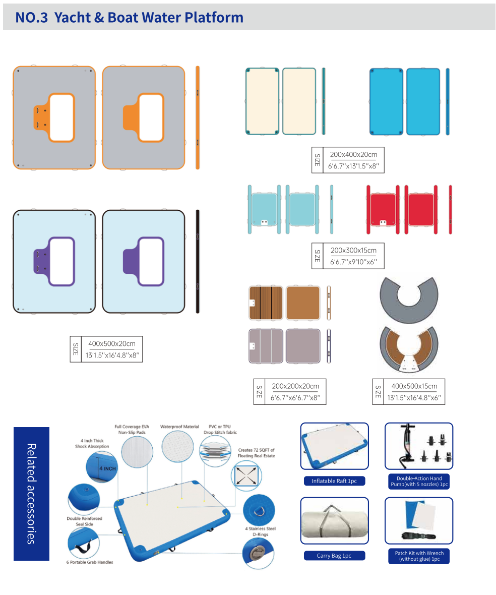 inflatable yacht platforms