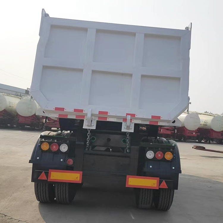 3 Axles Hydraulic Cylinder Dump Semi Trailer