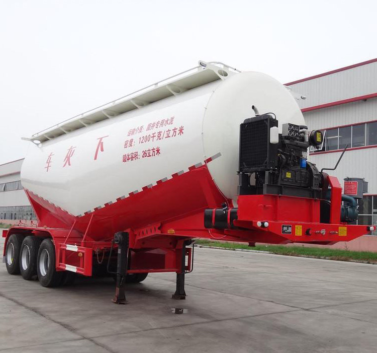 3 Axle V Type Cement Tank Truck Trailer