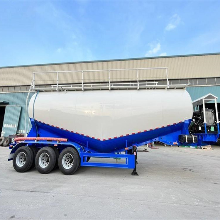 3 Axle 35 Cbm V Shape Cement Bulker Truck Trailer