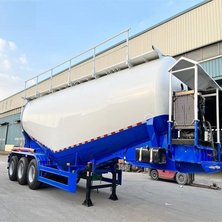 3 Axle 35 Cbm V Shape Cement Bulker Truck Trailer