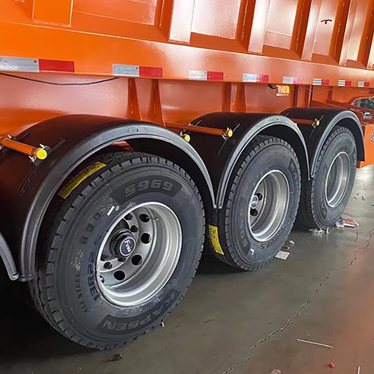 4 Axles 45 Cubic Meters Dump Truck Semi Trailers