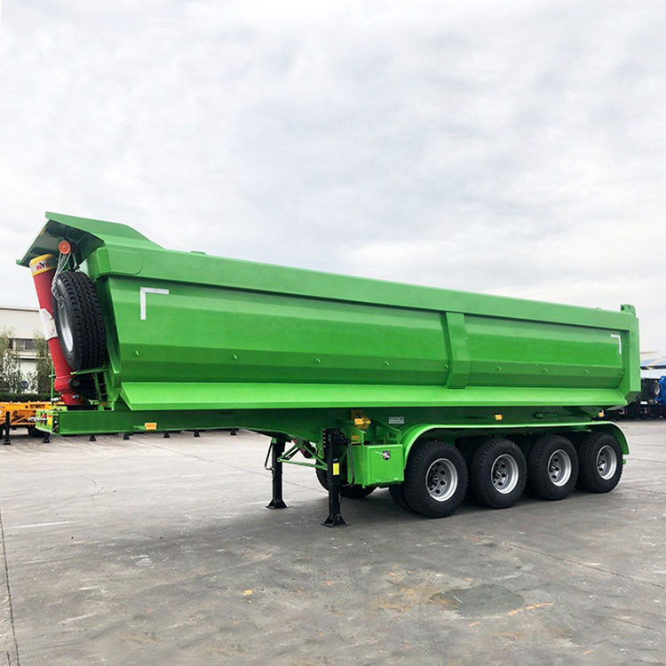 4 Axle 40 CBM Hydraulic Rear Dump Trailer