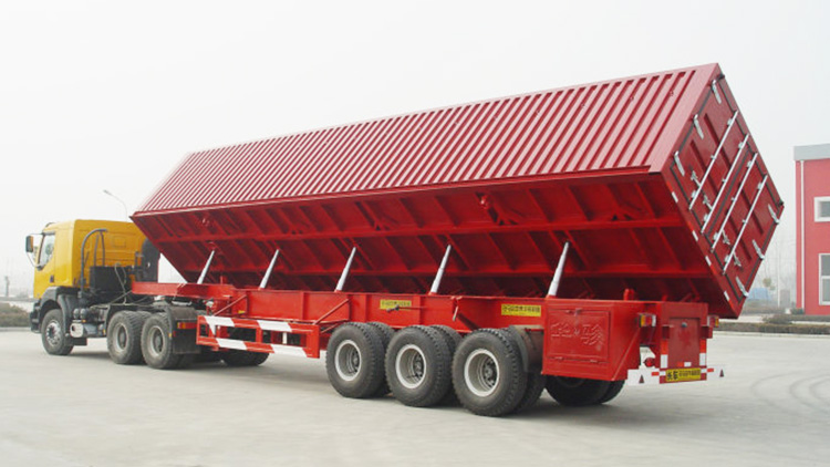 Side tipper semi-trailer