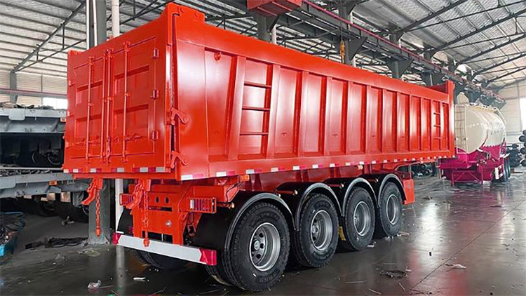 4 axle dump semi trailer
