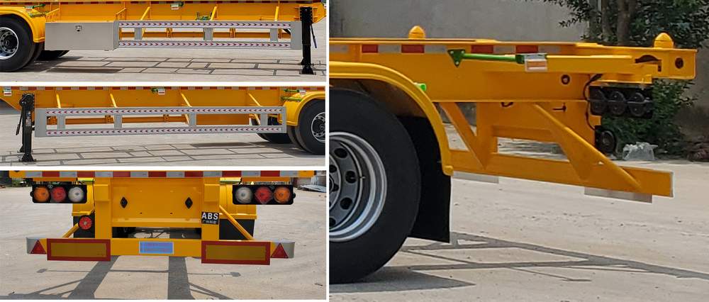 Tri axle skeleton trailer