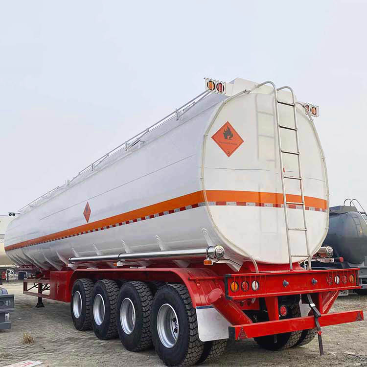45cbm Diesel Aluminum Carbon Tanker Semi Trailer