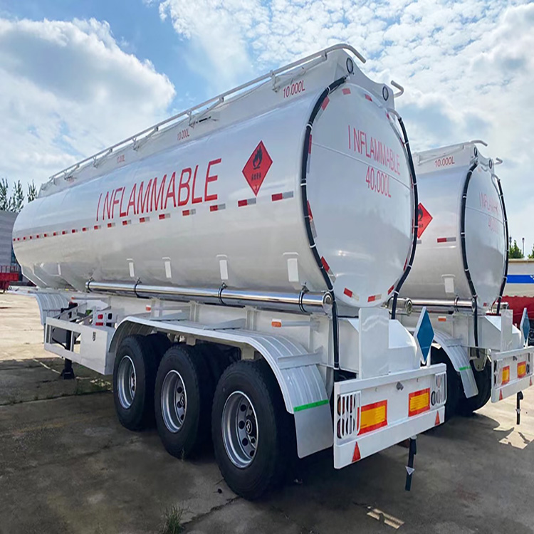 3 Axle 40000 Liters Fuel Tanker Truck Trailer