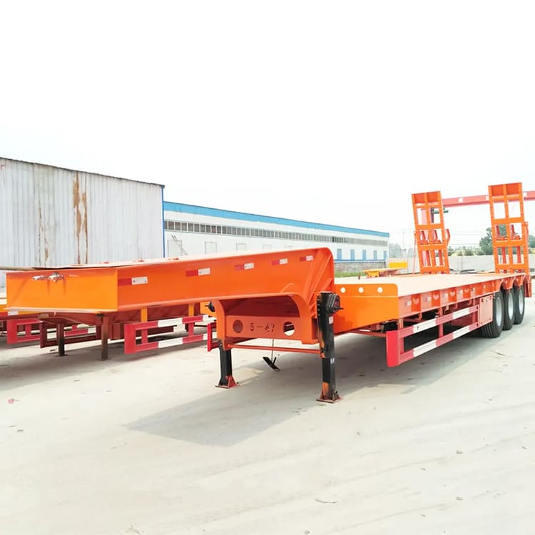 3 Axle 50T Detachable Low Bed Trailer