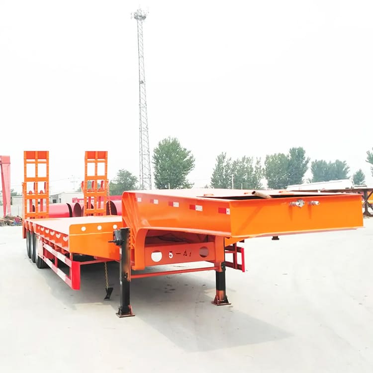 3 Axle 50T Detachable Low Bed Trailer