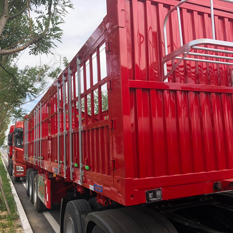 3 Axle 60T Cargo fence Semi Trailer