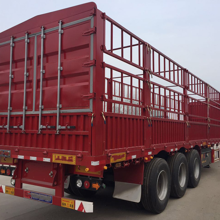 3 Axle 60T Cargo fence Semi Trailer